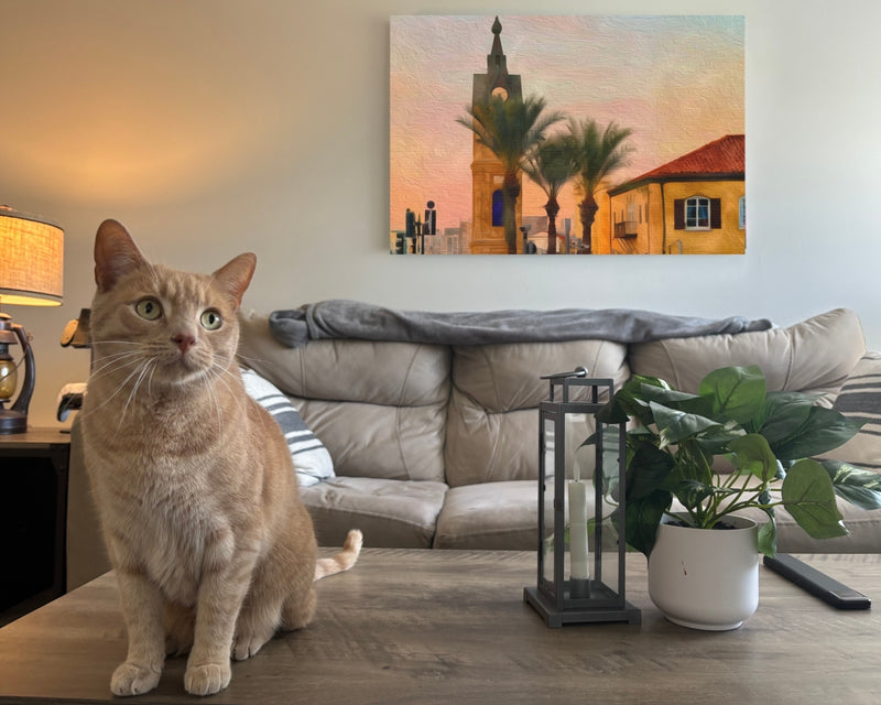 Jaffa Clock Tower Sunset — Tel Aviv, Israel, view 2