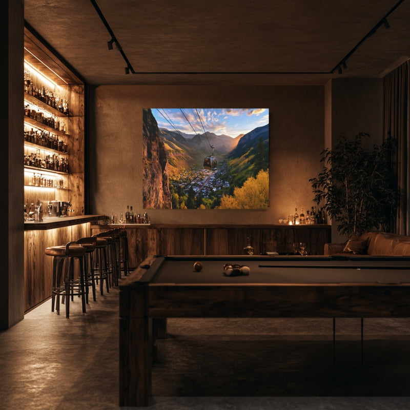 Gondola Over Mountain Town — Telluride, Colorado, view 7