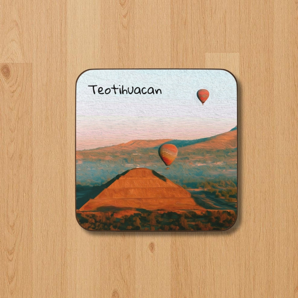 Pyramids and Hot Air Balloons — Teotihuacan, Mexico, study 1