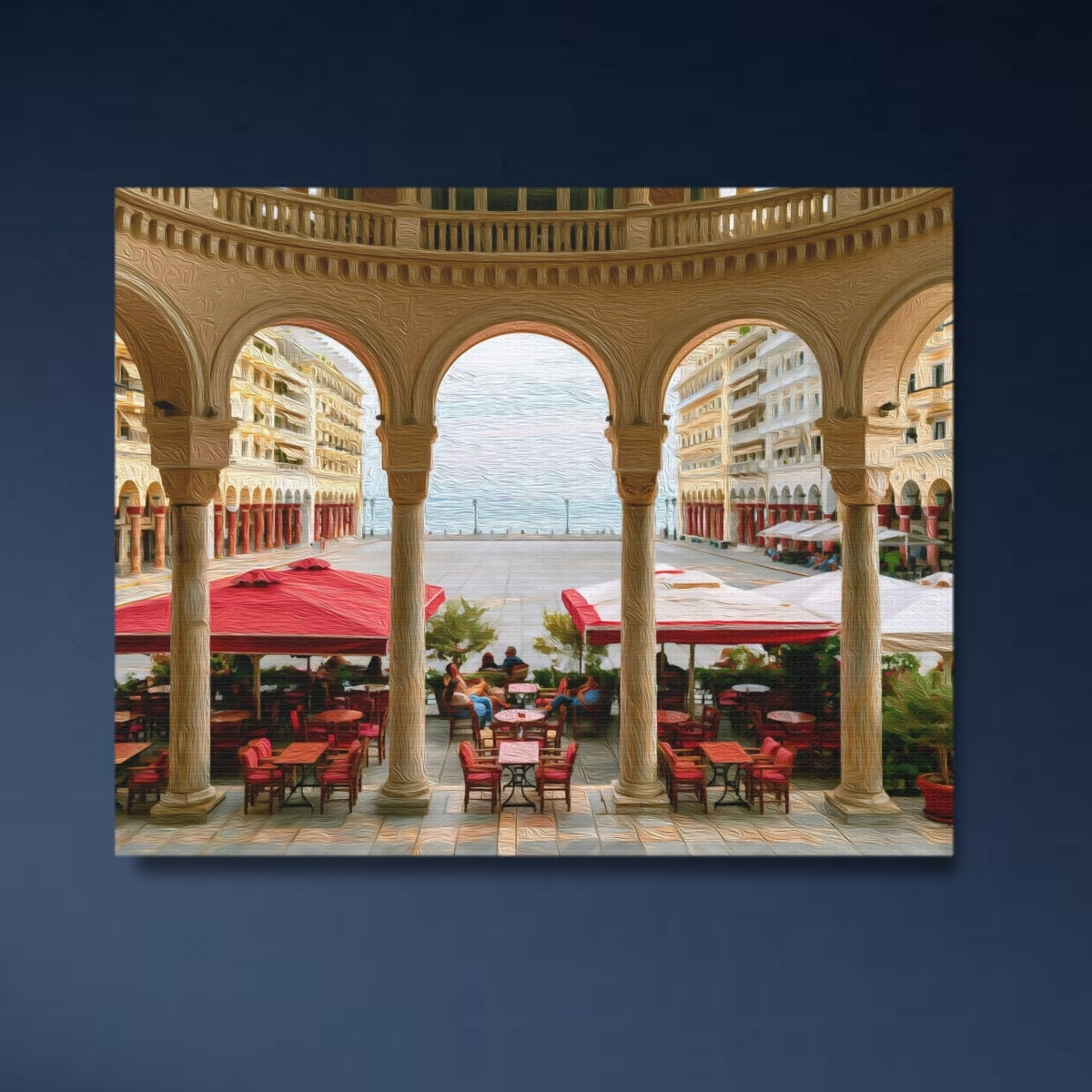 Aristotelous Square Arcaded Colonnade — Thessaloniki, Greece, study 4