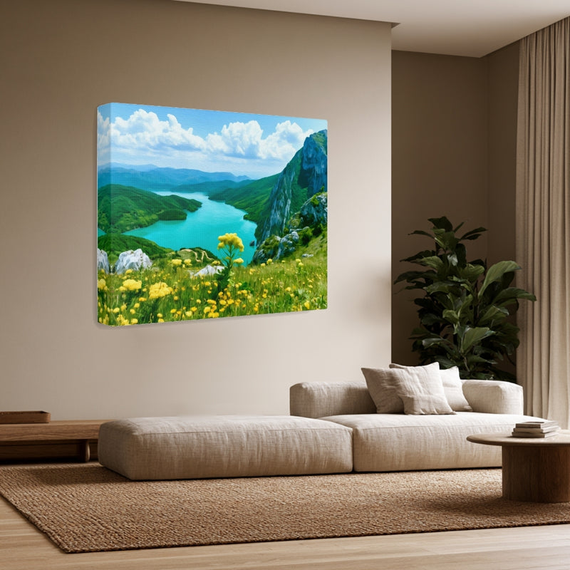 Bovilla Reservoir Mountain Vista — Tirana, Albania, view 3