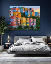 Colorful Hillside Apartment Blocks — study 1 thumbnail