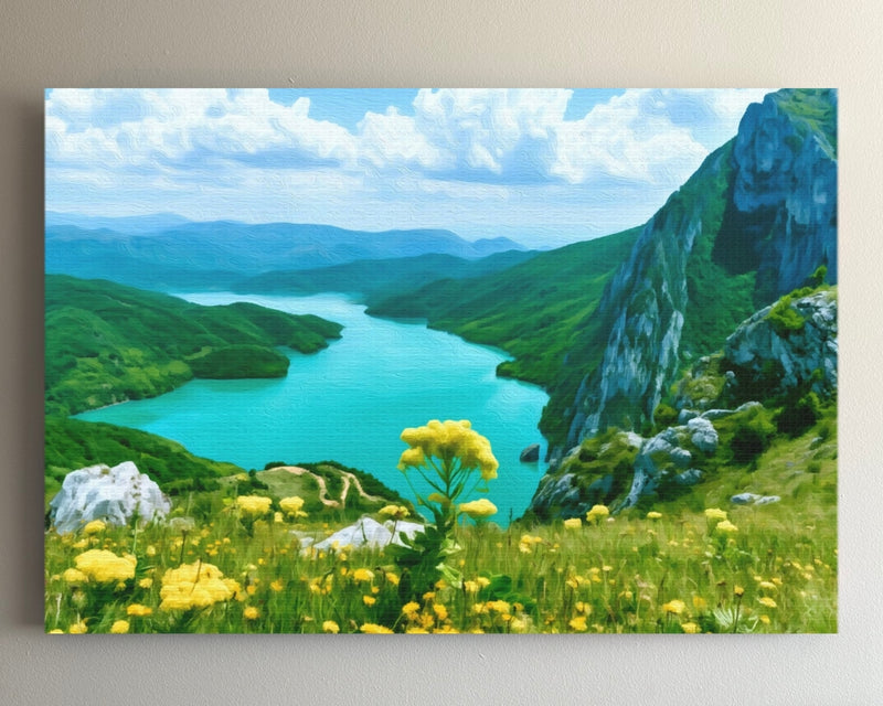 Bovilla Reservoir Mountain Vista — Tirana, Albania