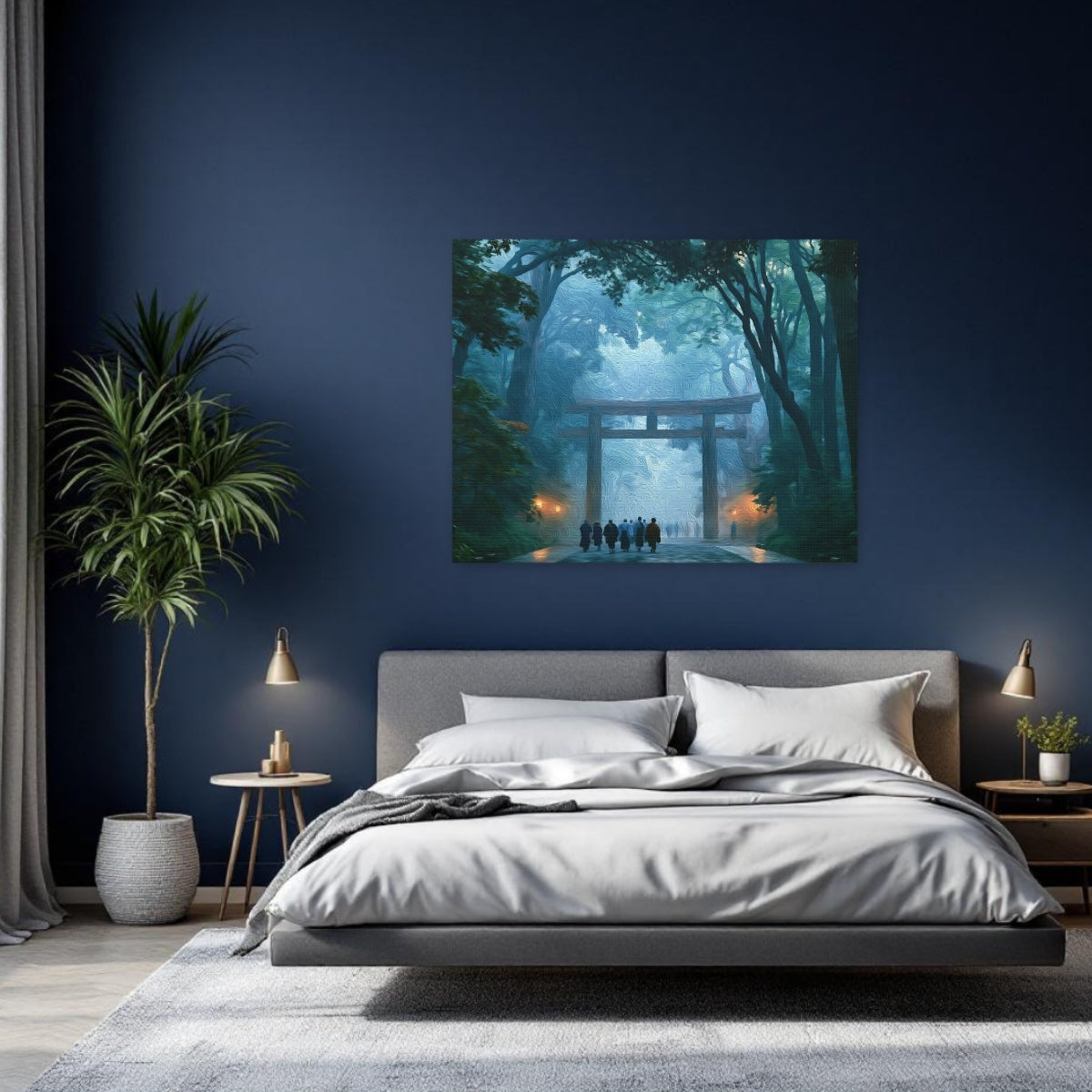 Tokyo, Japan | Meiji Shrine Torii Gate | Original Series Gallery Canvas detail