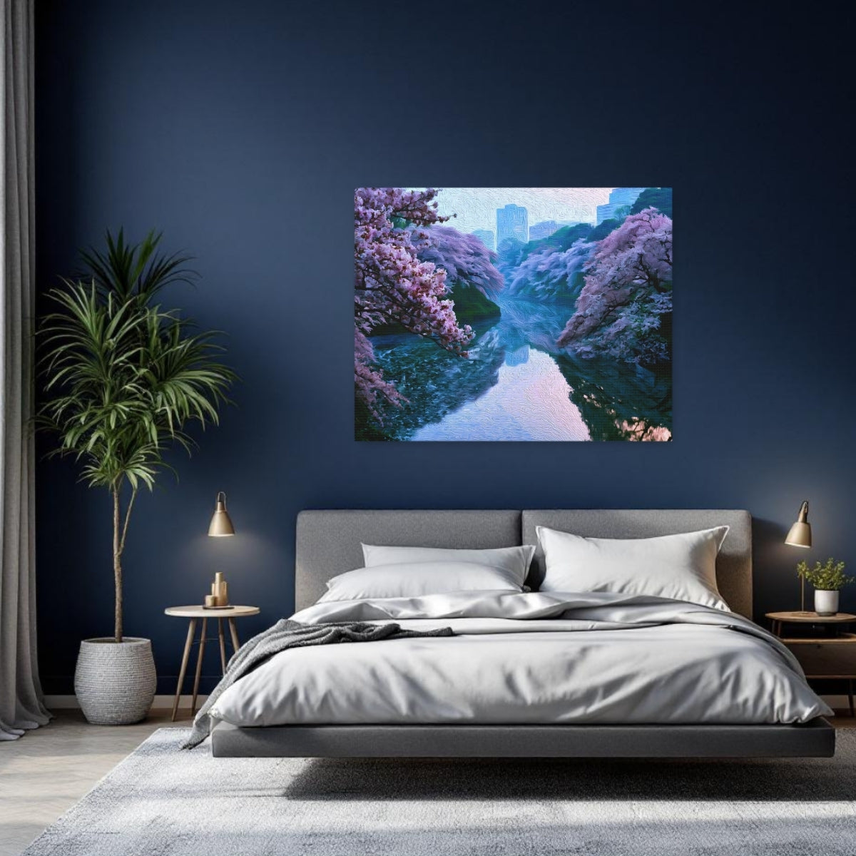 Tokyo, Japan | Chidorigafuchi Moat Cherry Blossoms | Original Series Gallery Canvas detail