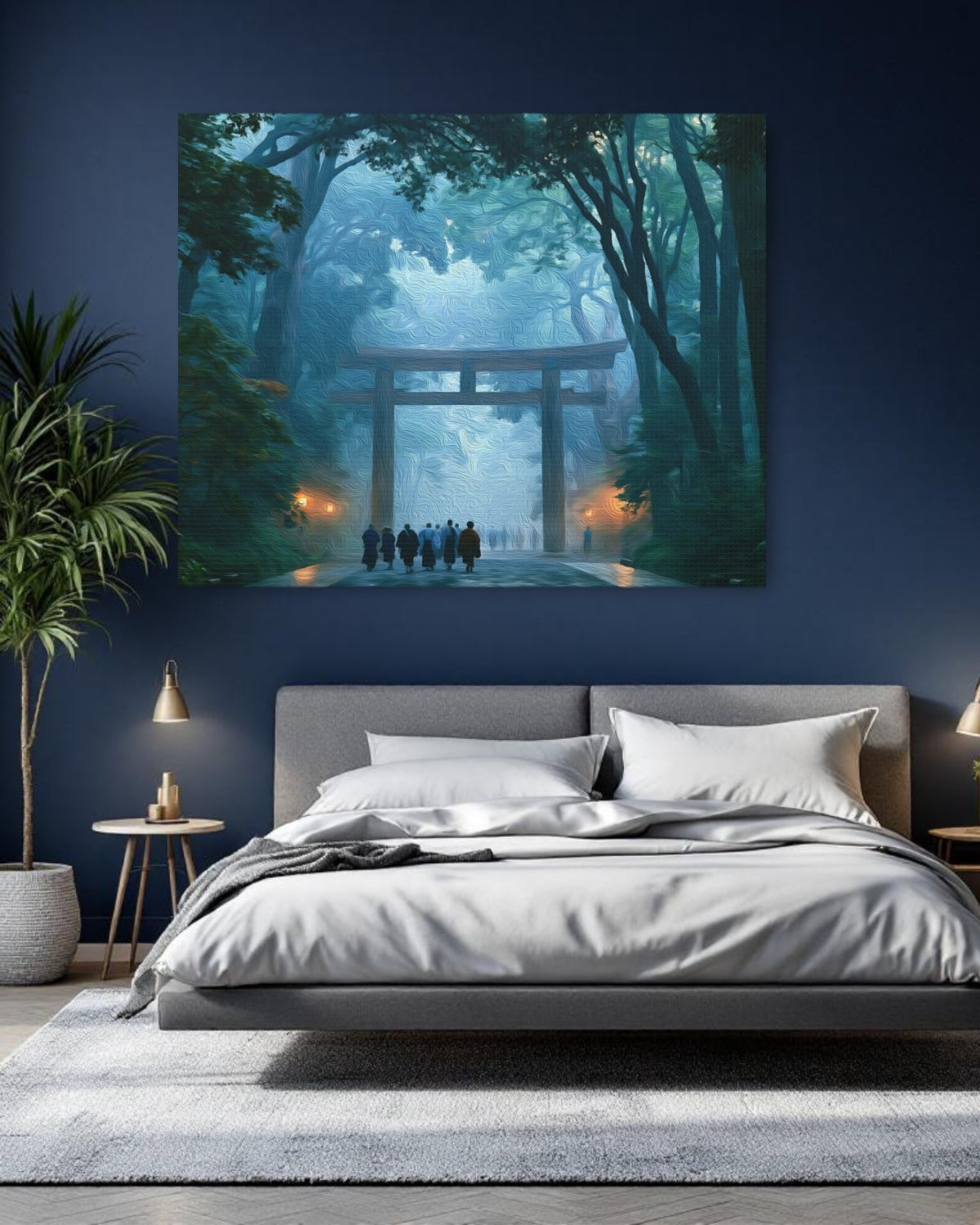 Tokyo, Japan | Meiji Shrine Torii Gate | Original Series Gallery Canvas detail