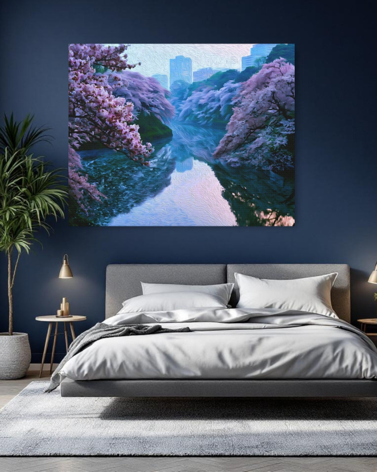 Tokyo, Japan | Chidorigafuchi Moat Cherry Blossoms | Original Series Gallery Canvas detail