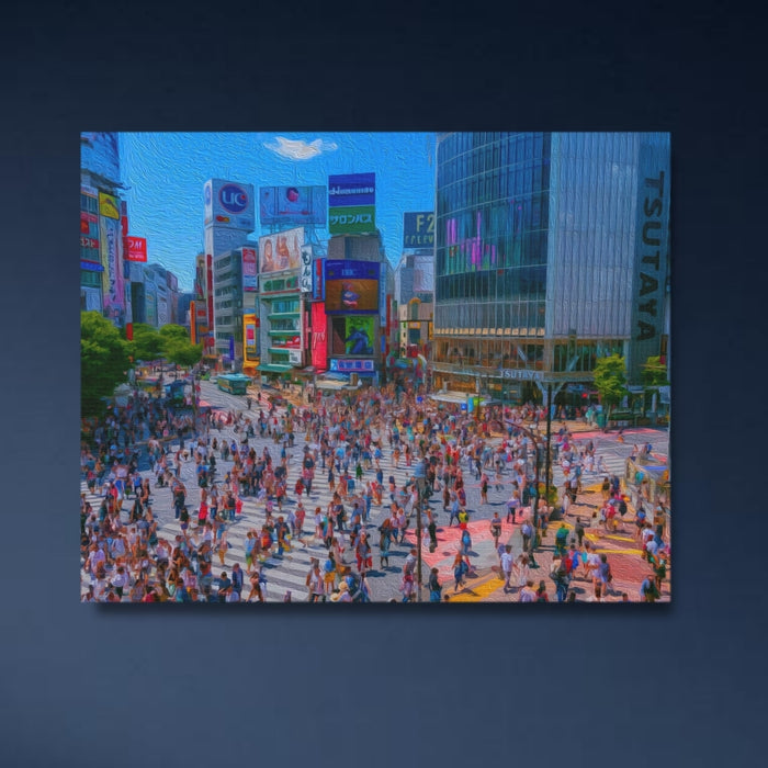 Tokyo, Japan | Shibuya Crossing Scramble Intersection | Original Series Gallery Canvas