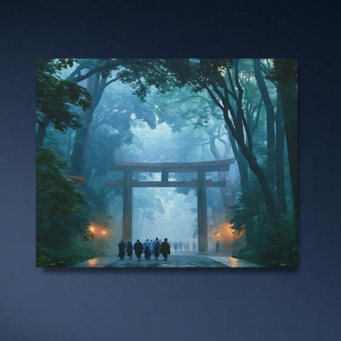 Tokyo, Japan | Meiji Shrine Torii Gate | Original Series Gallery Canvas