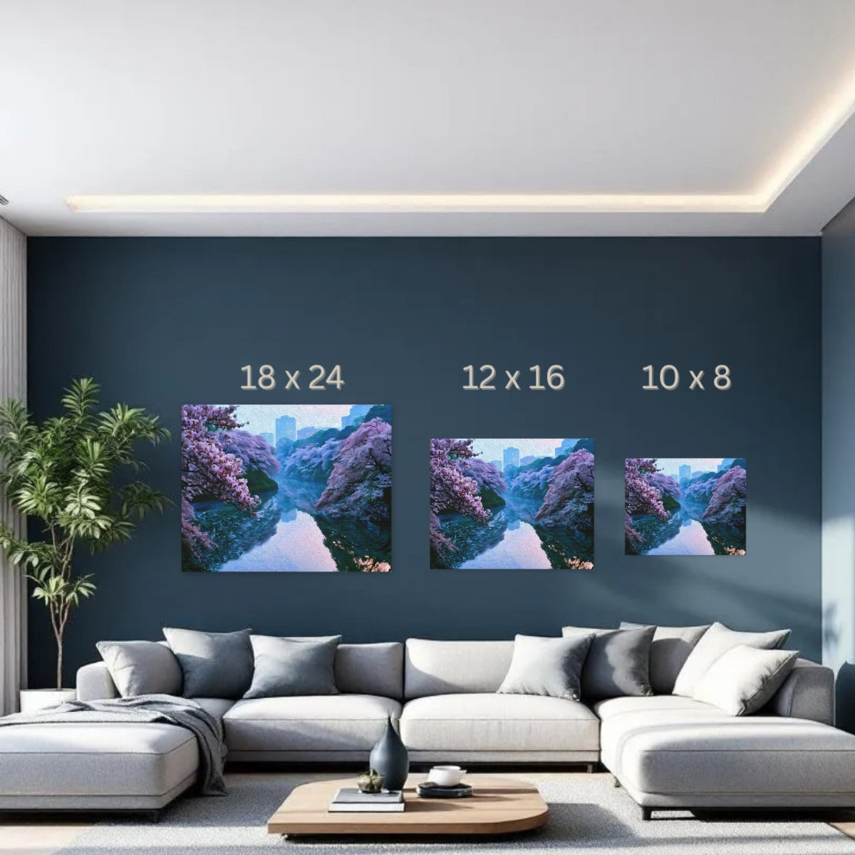 Tokyo, Japan | Chidorigafuchi Moat Cherry Blossoms | Original Series Gallery Canvas detail