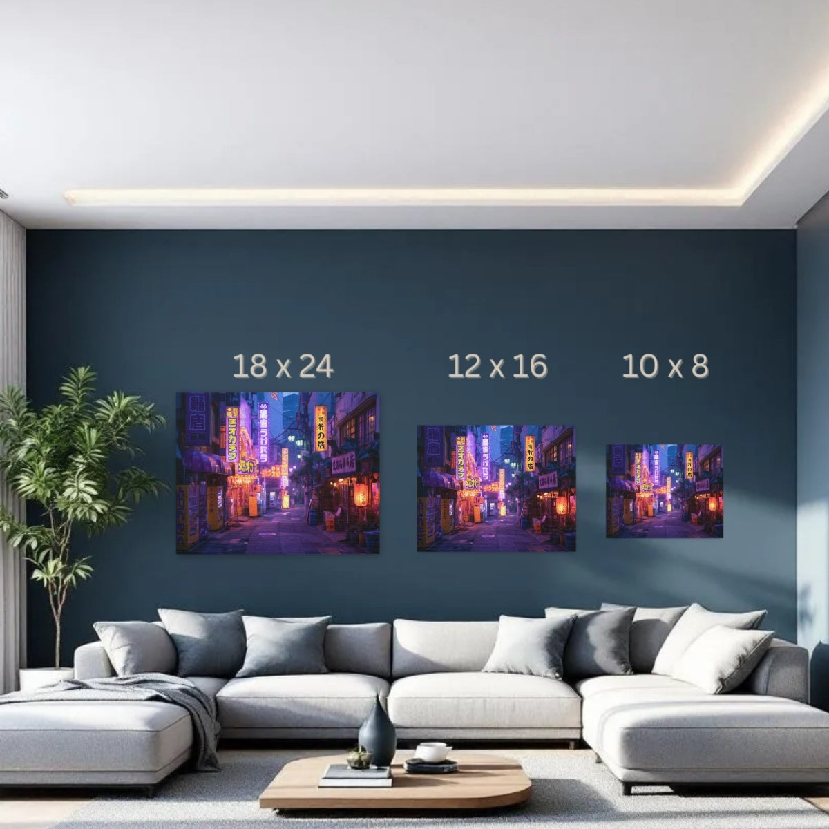 Tokyo, Japan | Tokyo Neon Alley Nightlife | Original Series Gallery Canvas detail