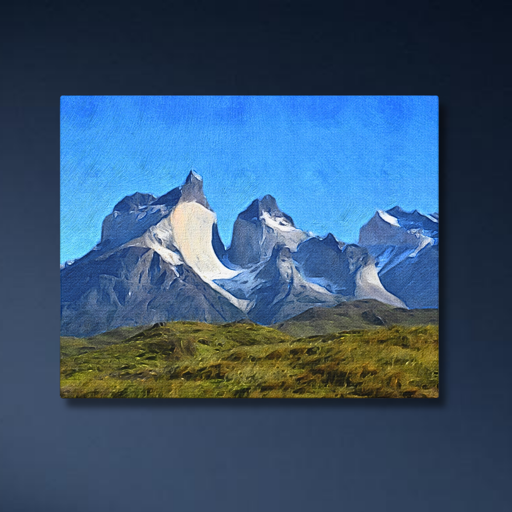 Torres del Paine, Chile | Original Series Canvas detail