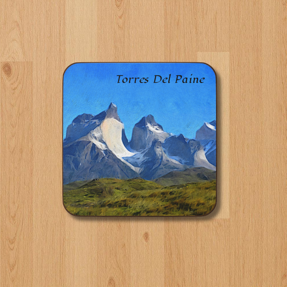 Torres del Paine, Chile | Original Series Hardboard Coaster