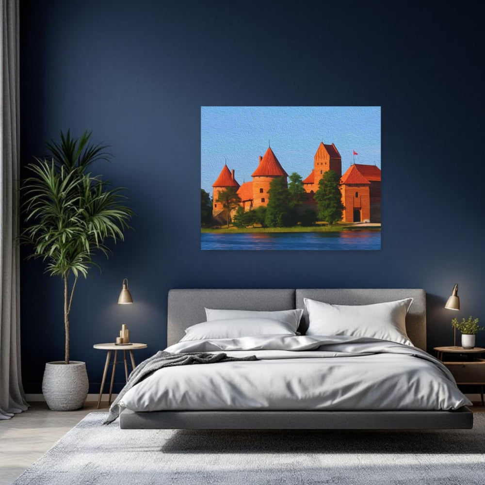 Trakai, Lithuania | Trakai Island Castle | Original Series Gallery Canvas detail