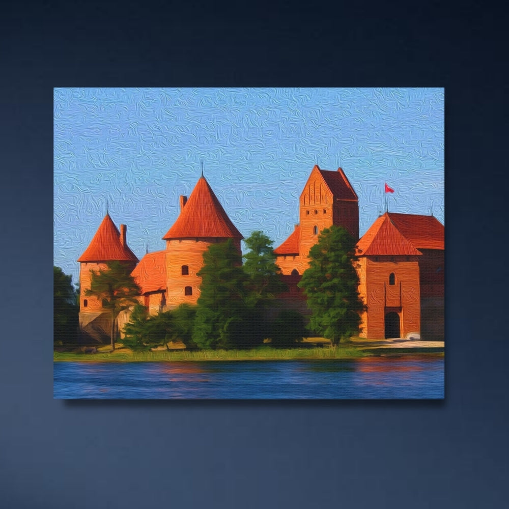 Trakai, Lithuania | Trakai Island Castle | Original Series Gallery Canvas detail