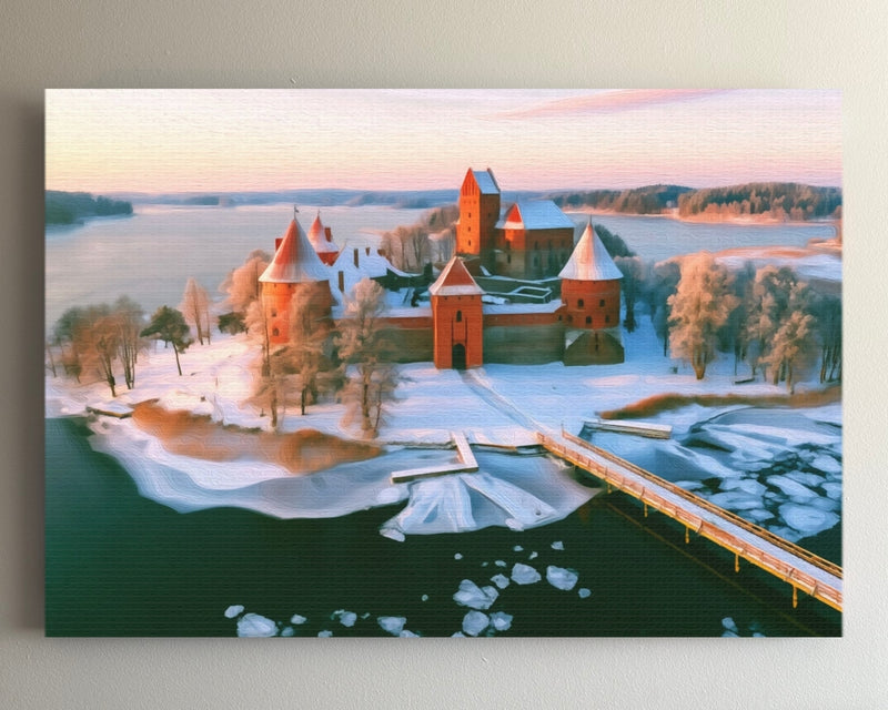 Trakai Island Castle Winter — Trakai, Lithuania