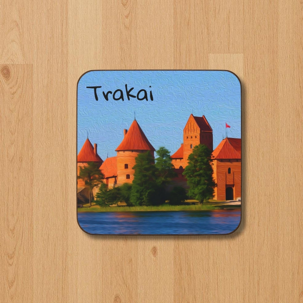 Trakai, Lithuania | Trakai Island Castle | Original Series Hardboard Coaster