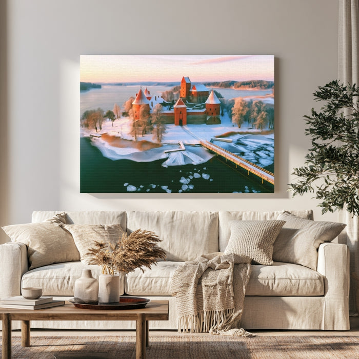 Trakai Island Castle Winter