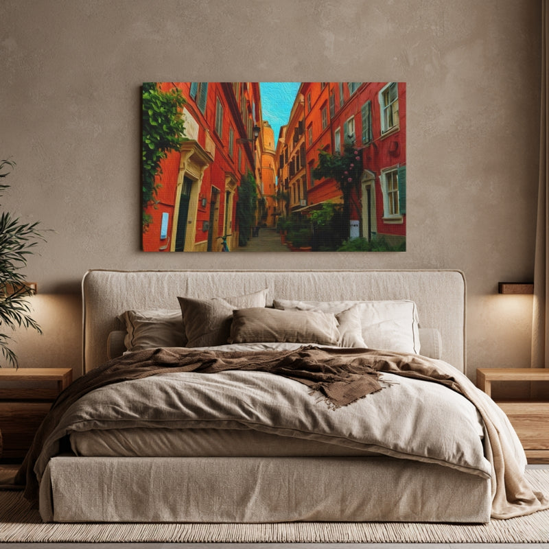 Trastevere Cobblestone Alley — Trastevere, Rome, view 6