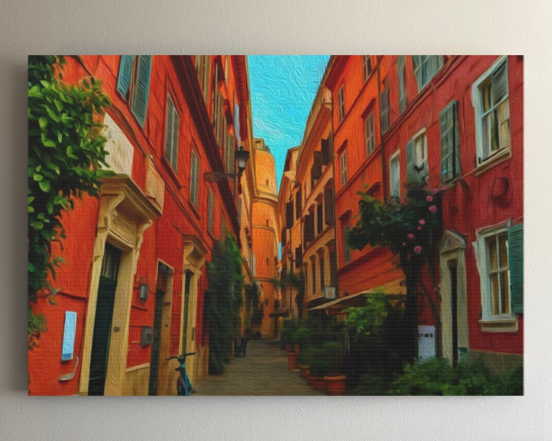 Trastevere Cobblestone Alley — Trastevere, Rome
