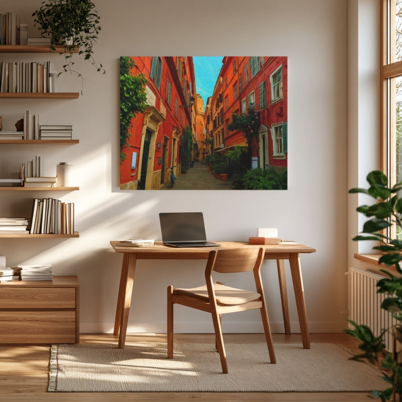Trastevere Cobblestone Alley — Trastevere, Rome, view 4