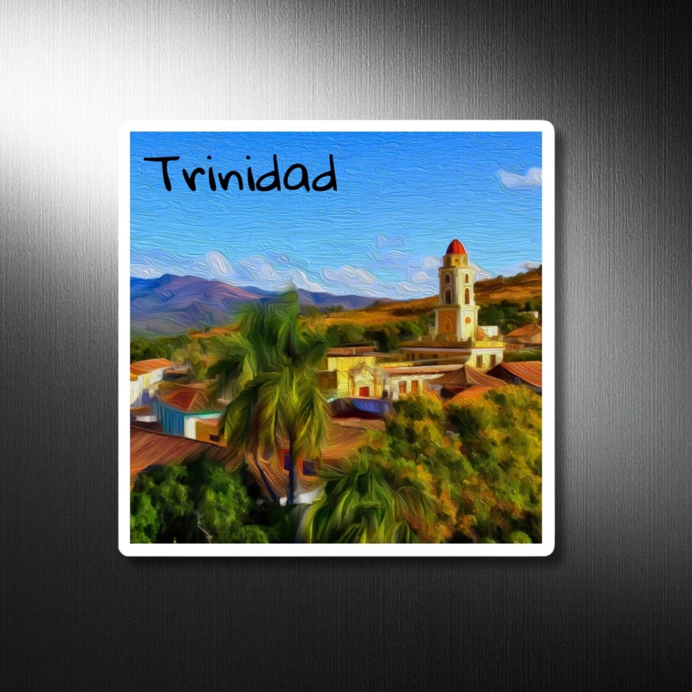 Trinidad, Cuba  | Colonial Rooftops and Bell Tower | Original Series Decorative Magnet