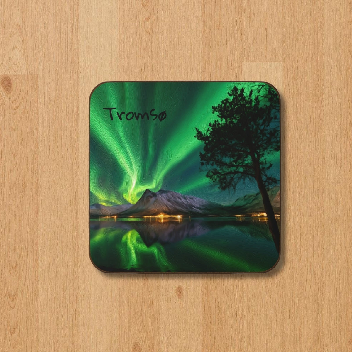 Aurora Over Arctic Fjord — Tromsø, Norway, study 1