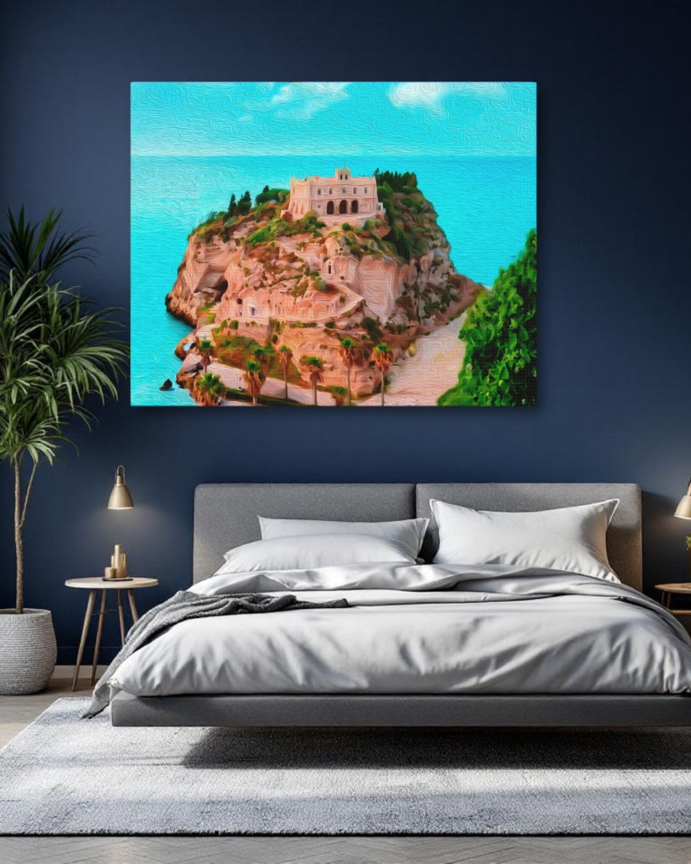 Tropea, Italy | Clifftop Sanctuary by Sea | Original Series Gallery Canvas detail