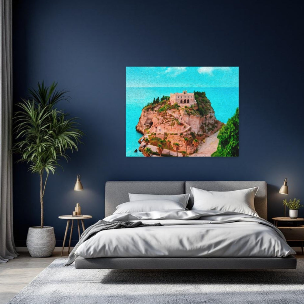 Tropea, Italy | Clifftop Sanctuary by Sea | Original Series Gallery Canvas detail