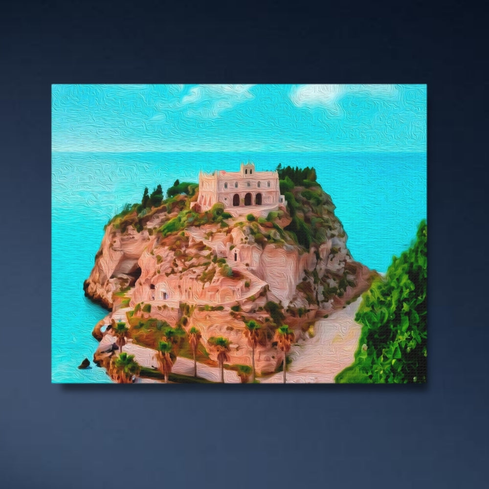 Tropea, Italy | Clifftop Sanctuary by Sea | Original Series Gallery Canvas detail