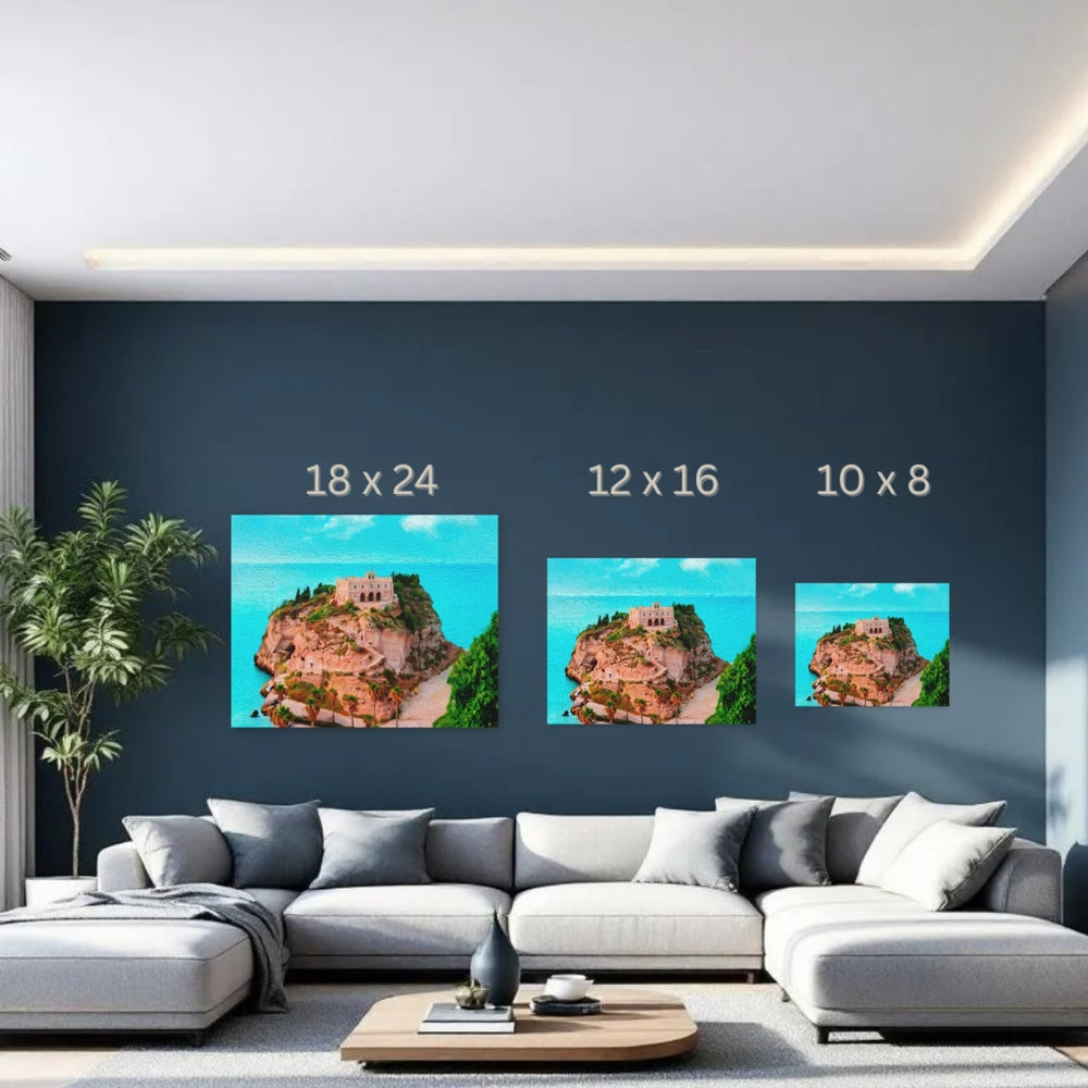 Tropea, Italy | Clifftop Sanctuary by Sea | Original Series Gallery Canvas detail