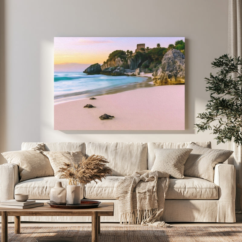 Tulum Ruins Coastal Cliffs in a room — Tulum, Mexico