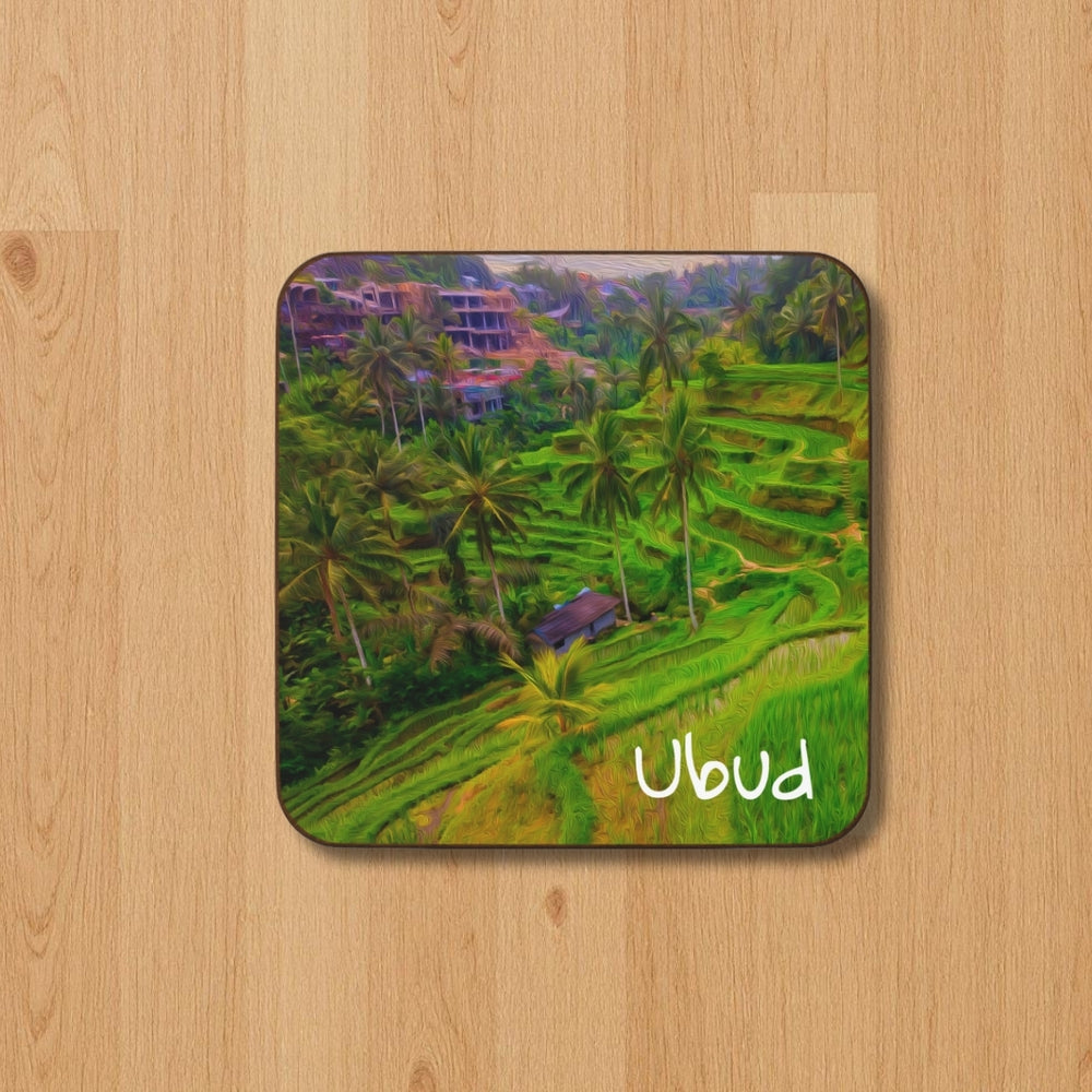 Ubud, Indonesia | Tegalalang Rice Terrace Fields | Original Series Hardboard Coaster