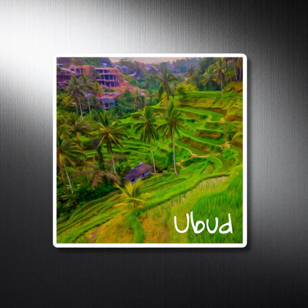 Ubud, Indonesia | Tegalalang Rice Terrace Fields | Original Series Decorative Magnet