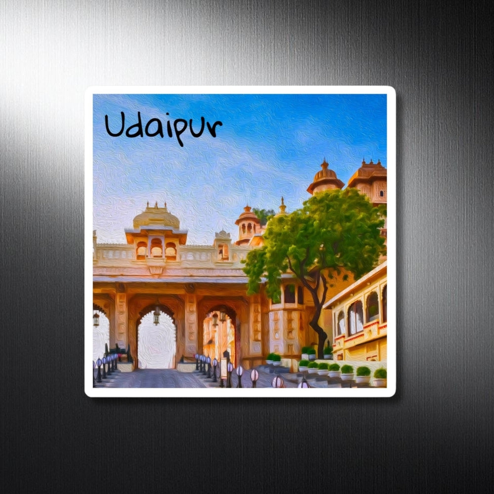 Udaipur, India | City Palace Grand Entrance | Original Series Decorative Magnet