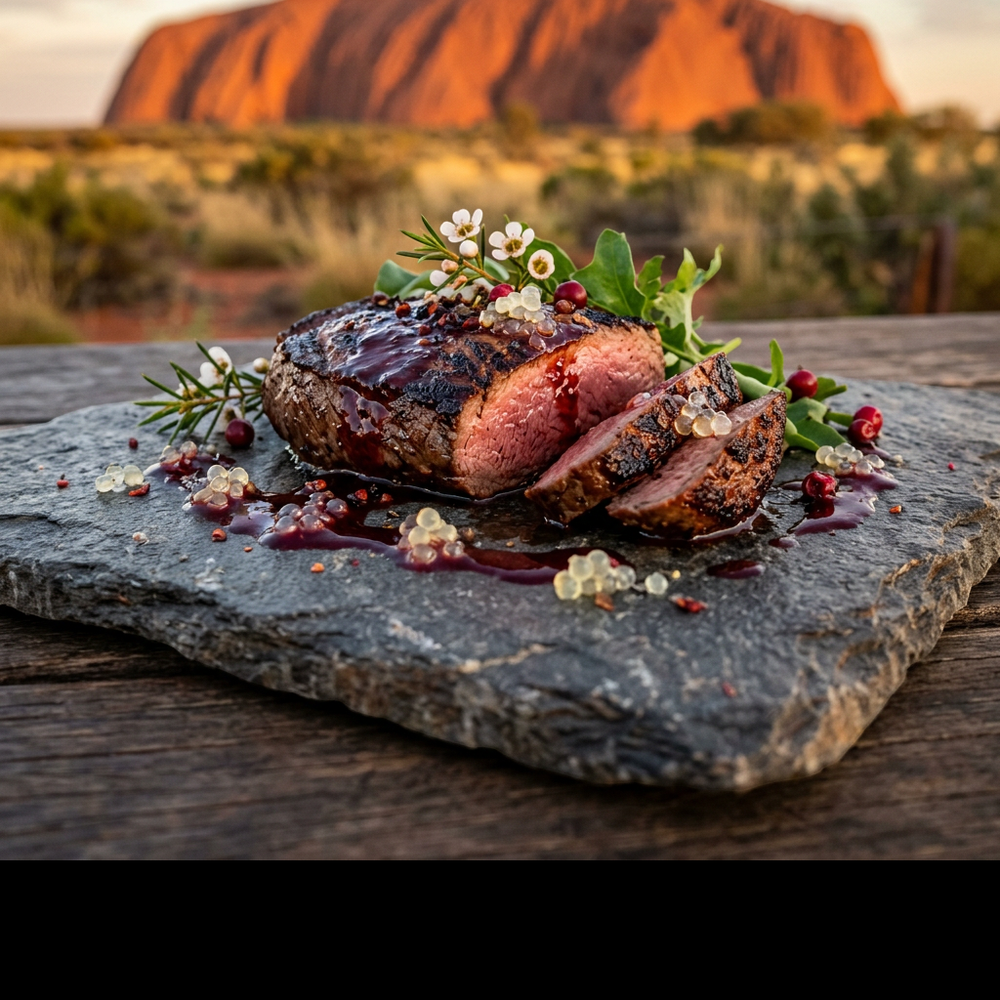 Local cuisine study in Uluru, Australia