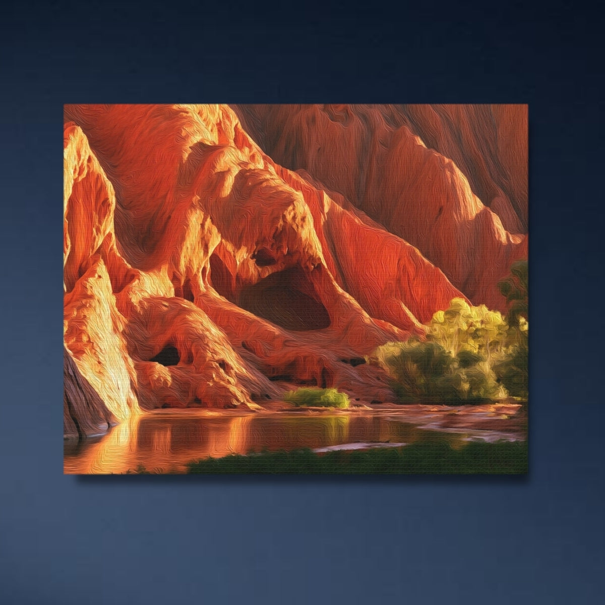 Uluru Red Rock Reflection — Uluru, Australia, close-up detail