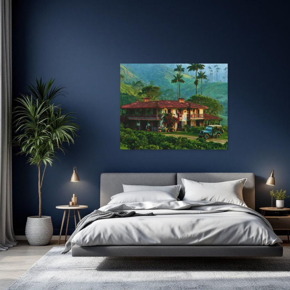 Valle de Cocora, Colombia | Cocora Valley Coffee Hacienda | Original Series Gallery Canvas detail