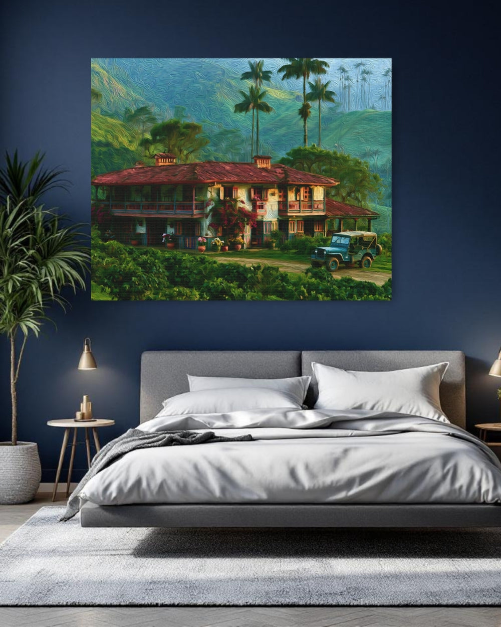 Valle de Cocora, Colombia | Cocora Valley Coffee Hacienda | Original Series Gallery Canvas detail