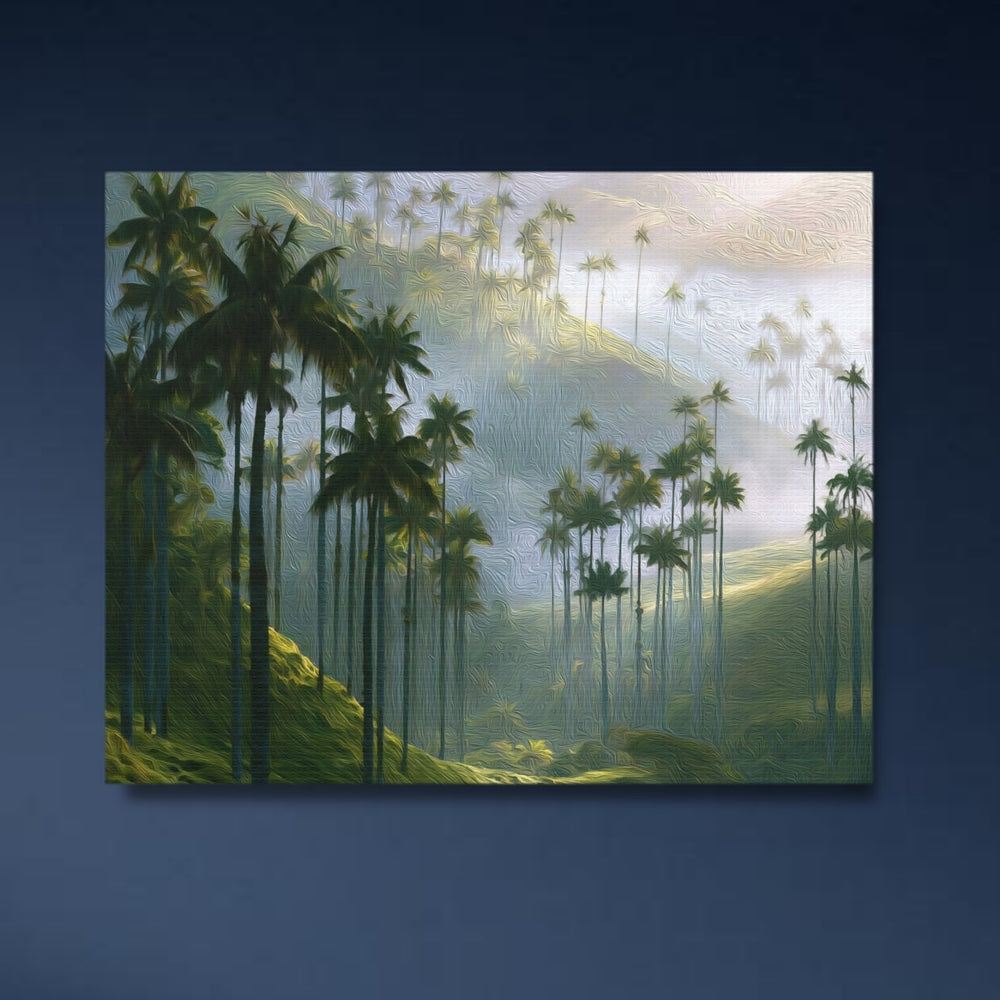 Valle de Cocora, Colombia | Valle de Cocora Wax Palms | Original Series Gallery Canvas detail