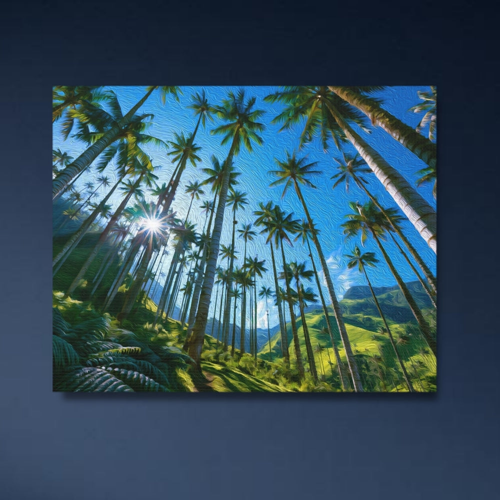 Valle de Cocora, Colombia | Valle de Cocora Wax Palms | Original Series Gallery Canvas detail
