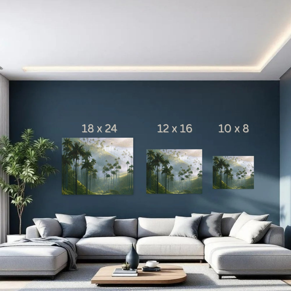Valle de Cocora, Colombia | Valle de Cocora Wax Palms | Original Series Gallery Canvas detail