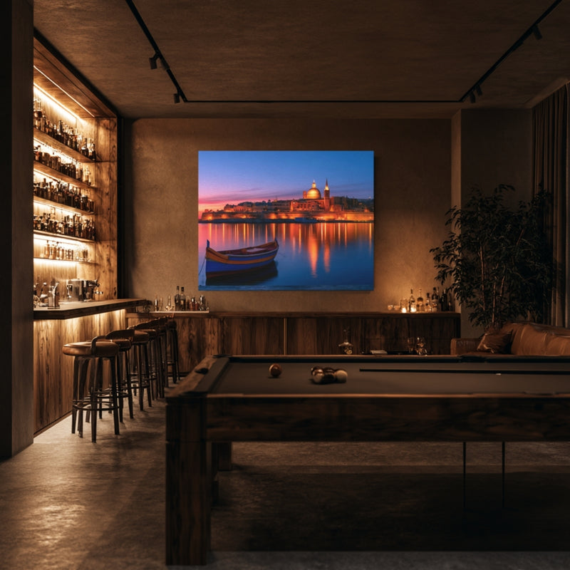Valletta Waterfront Sunset Skyline — Valletta, Malta, view 7