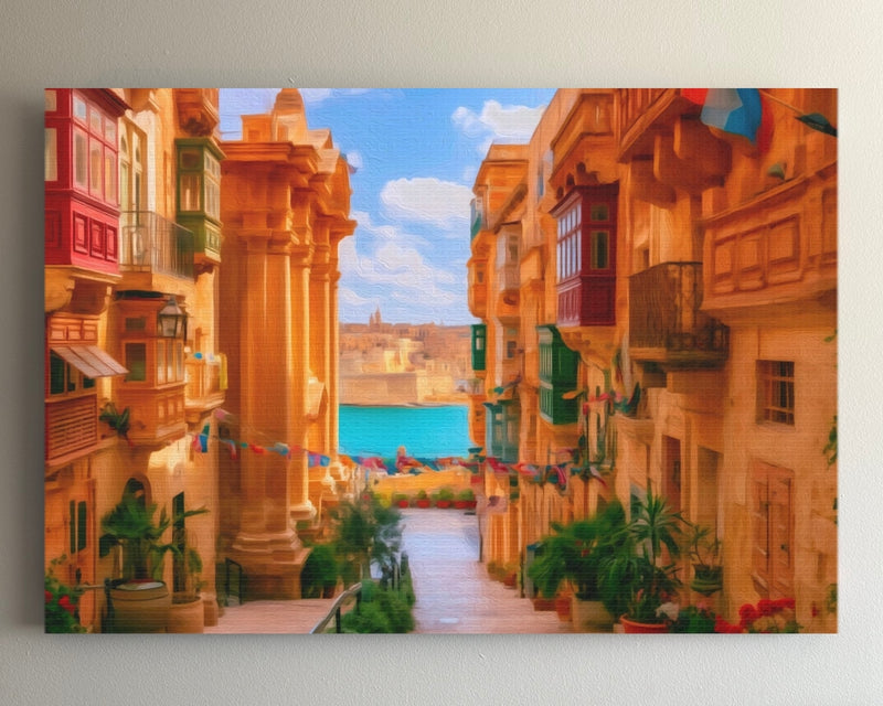 Valletta Waterfront Street View — Valletta, Malta
