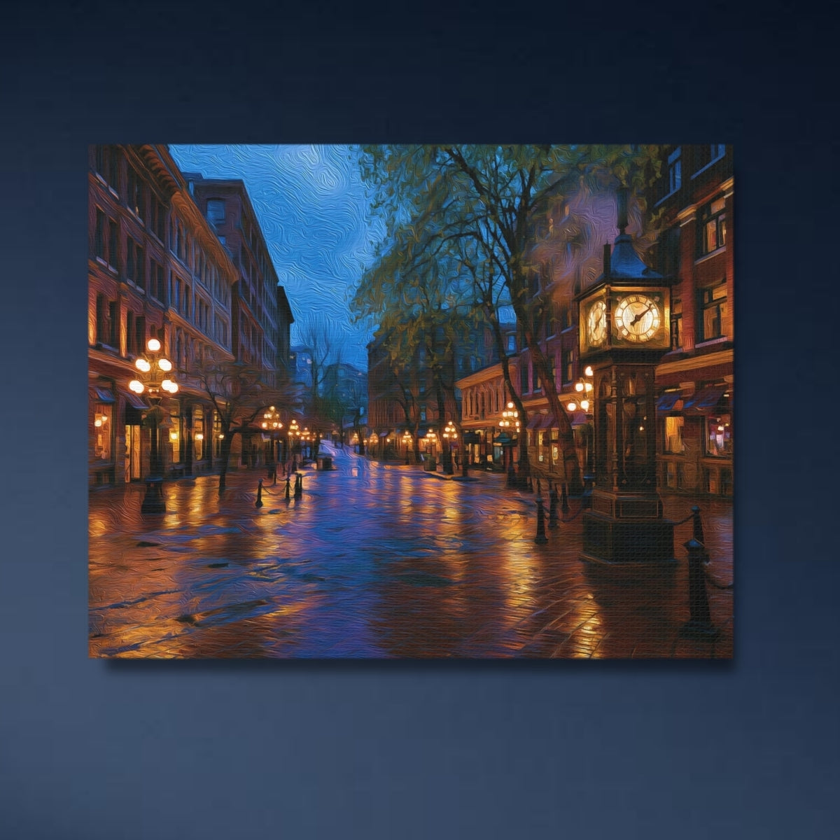 Gastown Steam Clock Street — Vancouver, British Columbia, study 4