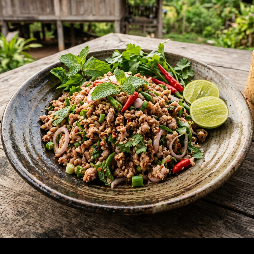 Local cuisine study in Vang Vieng, Laos