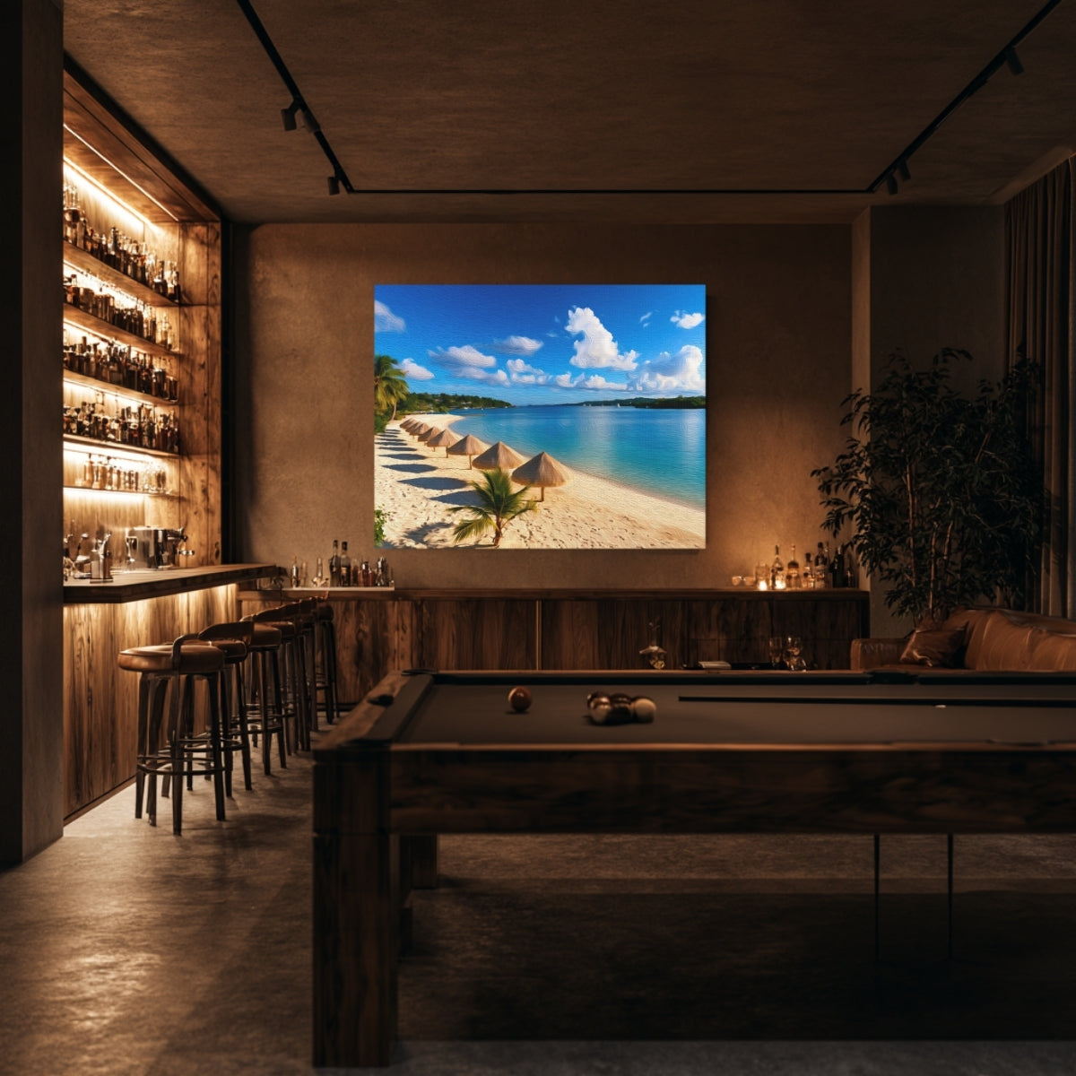 Champagne Beach Thatched Umbrellas — Vanuatu Islands, Vanuatu, view 5