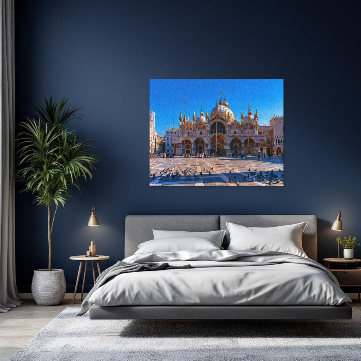 Venice, Italy | St. Marks Basilica Piazza | Original Series Gallery Canvas detail