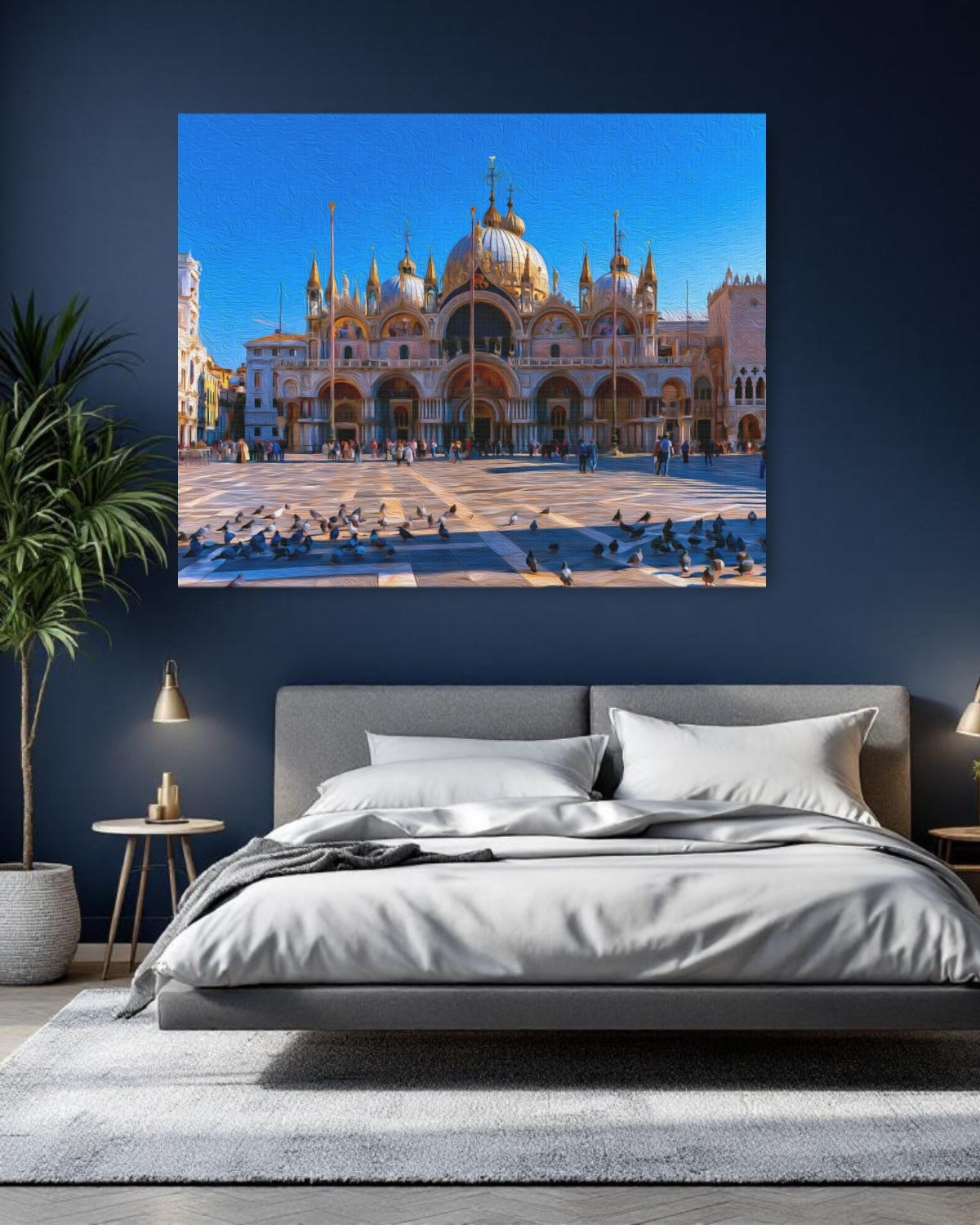 Venice, Italy | St. Marks Basilica Piazza | Original Series Gallery Canvas detail