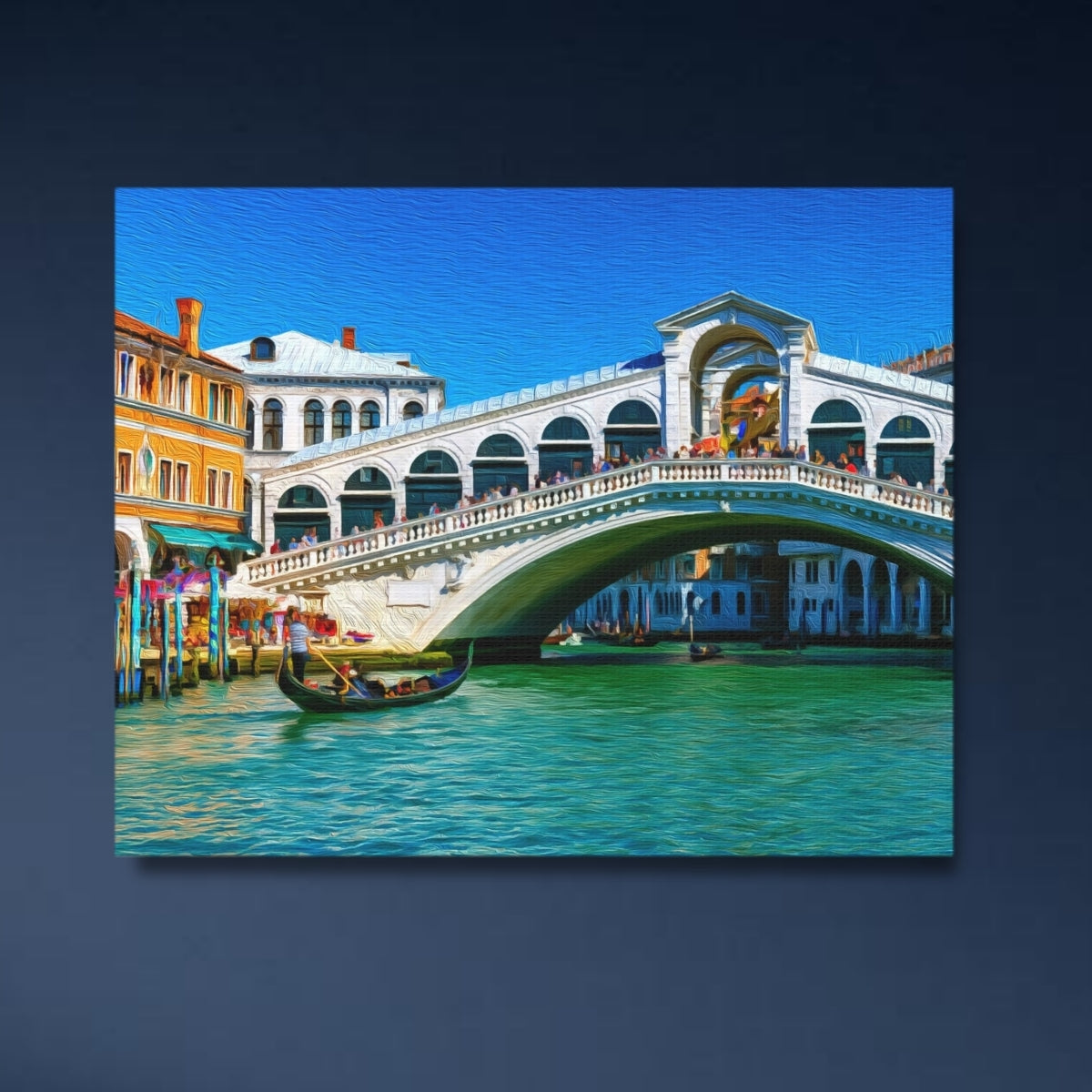 Venice, Italy | Rialto Bridge Grand Canal | Original Series Gallery Canvas close-up detail